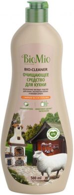 Антибактеріальний гіпоалергенний очищуючий еко крем для кухні BioMio Bio-Kitchen Cleaner з ефірною олією Апельсина 500 мл 1809-02-03