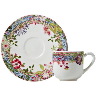 Чашка для еспрессо з блюдцем MILLEFLEURS 80 мл - &Oslash; 12.9 см GIEN 16432PTM01