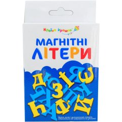 Іграшка літери магнітні Українська абетка ,у коробці.9*15*2,5см Shantou KI-7001 (PL-7001)