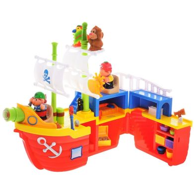 Развивающая игрушка Kiddieland Пиратский корабль 038075, Разноцветный