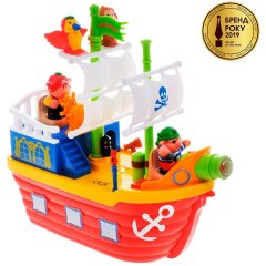 Развивающая игрушка Kiddieland Пиратский корабль 038075, Разноцветный
