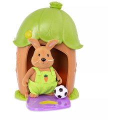 Игровой набор Li'l Woodzeez Домик с сюрпризом зеленая крыша, 1 фигурка кролика, 1 аксессуар Li'l Woodzeez WZ6604Z