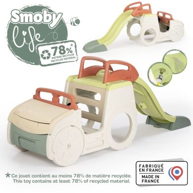 Игровой центр Smoby Life Автомобиль путешественника, с горкой и песочницей, 233х68х91 см 7600840207