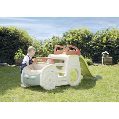 Игровой центр Smoby Life Автомобиль путешественника, с горкой и песочницей, 233х68х91 см 7600840207