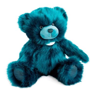 Коллекционная мягкая игрушка DouDou Bleu Paon Медвежонок темно-бирюзовый DC3573