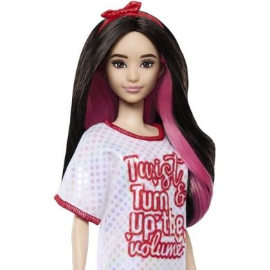 Лялька Barbie Модниця в блискучій сукні-футболці HRH12