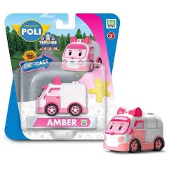 Металлическая коллекционная машинка робокар ЭМБЕР DIE CAST Robocar Poli MRT-0602