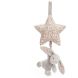 Музична іграшка Срібний Зайчик з квіточками JellyCat Little BAMS4BS, Сірий