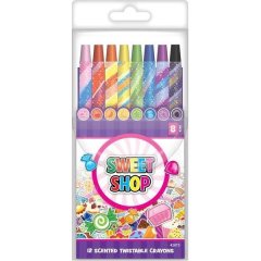 Набор ароматных карандашей для рисования Sweet Shop Выкрутасики - 8 цветов Kids Licensing 6590800