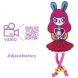 Набір для творчості DJECO Factory Брошка Дівчинка-кролик зі світлодіодом DJ09320