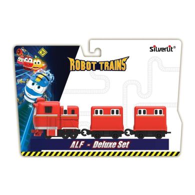 Набор Silverlit Robot trains Паровозик Альф с двумя вагонами 80180