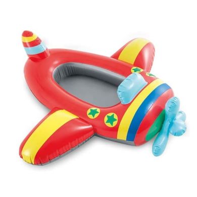 Плотик 3-6лет, до 27кг, 3 вида (золотая рыбка 132-94см, самолет 119-114см, моторная лодка), 26-25-4см 6903100161012