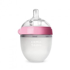 Бутылочка для кормления антиколиковая Comotomo 150 мл Розовая 150P-EN, Розовый