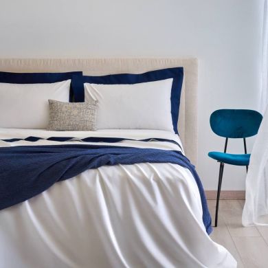 Постель цв. DOLOMIA (простыня 280*260, подк.220*240, 2 наволочка 50*80) Белый Biancoperla