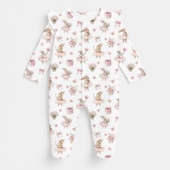 Слип с рюшами для девочки из 100% хлопка Pima My Little Pie Bubbles 0/1 месяцев (50-56) K065, 1/3 місяців (56-62), 56