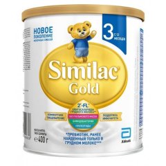 Сухий молочний напій Дитяче молочко Gold 3, 400 г (ж/б, з 12 місяців), Similac 58636 5391523058636