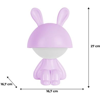 Світильник-нічник LED з акумулятором Cute Bunny,фіолетовий K25-316-1-5, Фіолетовий