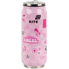 Термочашка с трубочкой, 500мл, Angel K25-1264-2