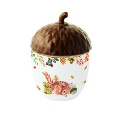 Банка с крышкой из фарфора &Oslash;11x16h см в коробке FOREST DREAM POZZI MILANO 1645FOD, 16