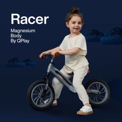 Біговел дитячий Qplay Racer із надувними колесами B-300RedWhite