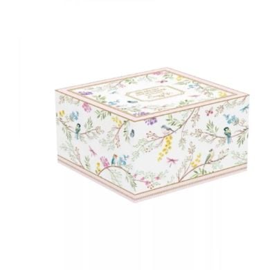 Чашка для сніданку з тарілкою, 350 мл, з порцеляни BIRDS MELODY POZZI MILANO M006R1785BIME