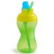 Чашка-непроливайка Munchkin Flip Straw Mighty Grip 296 мл зеленая 40523.03, Зелёный