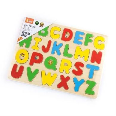 Дерев'яний пазл Viga Toys Англійський алфавіт, великі літери 58543