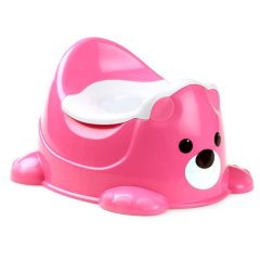 Горшок детский Мишка, розовый Molto 27027