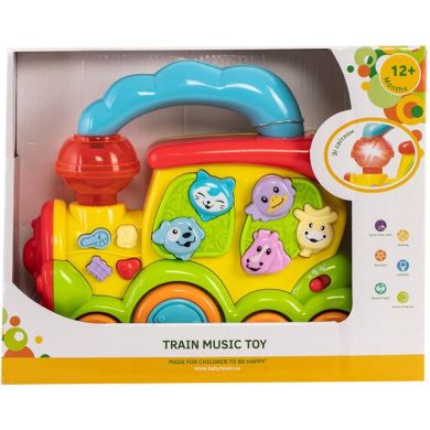 Іграшка музична Baby Team «Паровозик» 8636, Різнокольоровий