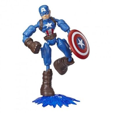 Ігрова фігурка героя фільму Месники серії Bend and Flex Капітан Америка (Captain America),15см Hasbro E7869