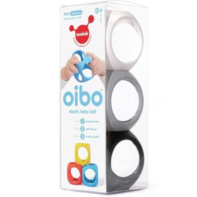 Игровой набор Moluk Oibo игрушка-мяч монохромные цвета 3 шт. 43421, Серый