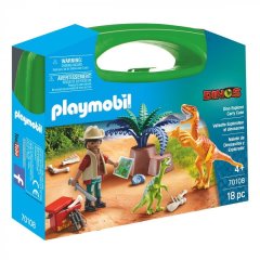 Игровой набор в кейсе Playmobil Исследователь с динозавром 18 єл 70108