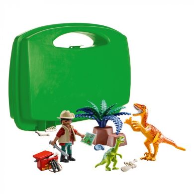 Ігровий набір в кейсі Playmobil Дослідник з динозавром 18 ел70108