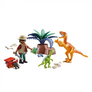 Игровой набор в кейсе Playmobil Исследователь с динозавром 18 єл 70108
