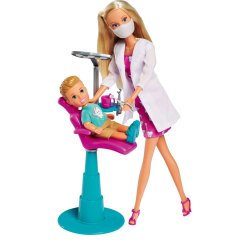 Кукольный набор Steffi & Evi Love Штеффи Стоматолог с малышом 5733514