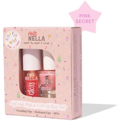 набор Miss Nella Duo Pack (бальзам для губ Pink Secret, лак MN45)