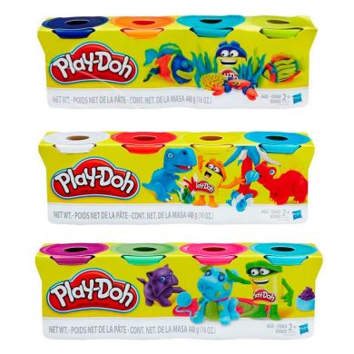 Набор пластилина Hasbro Play-Doh PD Animals 4 баночки в ассортименте B5517