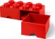Восьмиточечный красный контейнер с выдвижными ящиками для хранения Х8 Lego 40061730