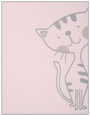 Плед Biederlack Lovely & Sweet Kitty 75х100 см Рожевий 702692, 75 x 100