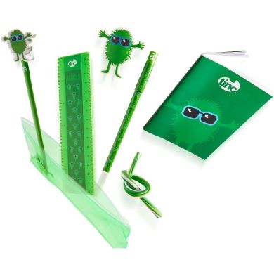 Подарунковий набір у силіконовому пеналі зелений Huggo Tinc GFSE31GR
