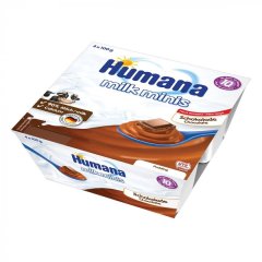 Пудинг Humana Baby Pudding Schoko Шоколадний 4 х 100 г 78446 4031244784469