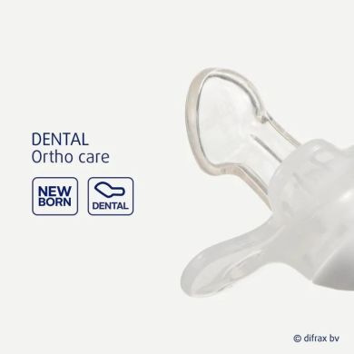 Пустушка силіконова Difrax Dental Newborn 0+ міс, Blossom 796 Blossom