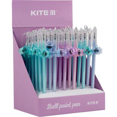 Ручка шариковая с печатями синяя Kite K22-394