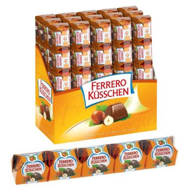 Шоколадні цукерки Ferrero Küsschen Classic праліне в пакеті 44 г 129884