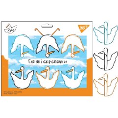 Скрепки фигурные YES Гусь, 6 шт. в наборе 140187