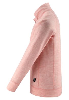 Спортивна кофта дитяча на дівчинку вовняна Mist на блискавці рожева 104 536520