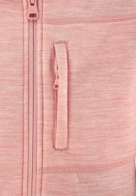 Спортивна кофта дитяча на дівчинку вовняна Mist на блискавці рожева 104 536520