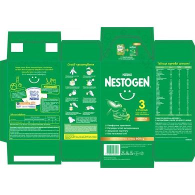 Суха молочна суміш Nestle Nestogen 3 з лактобактеріями від 12 місяців 600 г 12457823 7613287111821