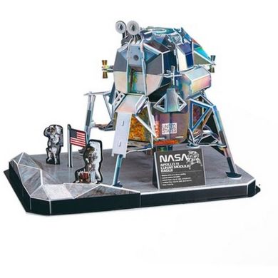 Трехмерная головоломка-конструктор NASA Лунный модуль Орел миссии Аполлон-11 Cubic Fun DS1058h