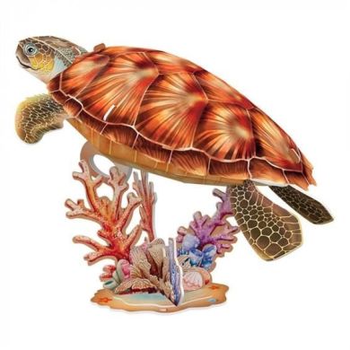 Тривимірна головоломка-конструктор серії Зникаючі тварини Морська черепаха Cubic Fun DS1080h